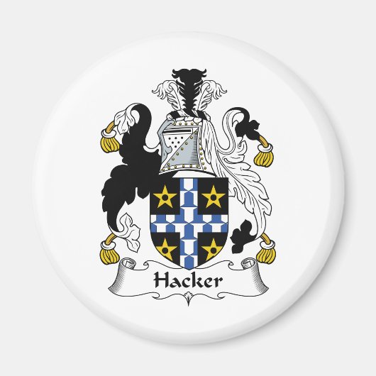 ハッカー家紋 マグネット (正面)