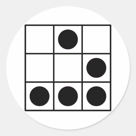 ハッカー文化ステッカー ラウンドシール (正面)