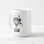 ハッカー猫 コーヒーマグカップ (正面左)