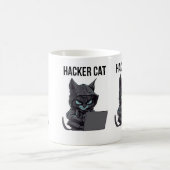 ハッカー猫 コーヒーマグカップ (中央)