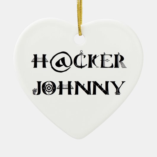 ハッカー・ジョニー セラミックオーナメント (正面)