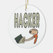 ハッカー セラミックオーナメント (左)
