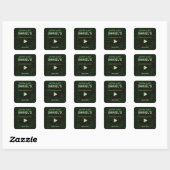 ハッカー バチェラー パーティー スクエアステッカー スクエアシール (シート)