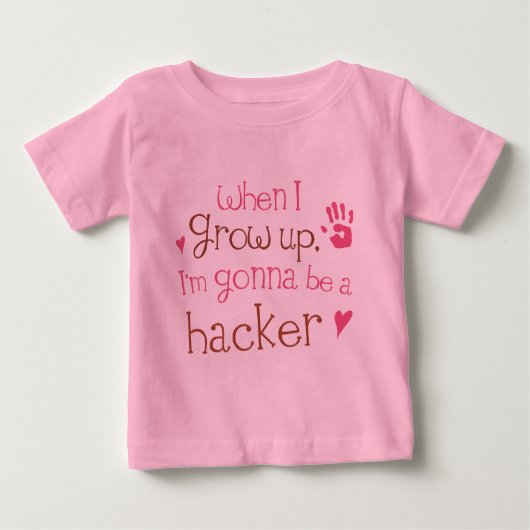 ハッカー(未来)の幼児ベビーのTシャツ ベビーTシャツ (正面)