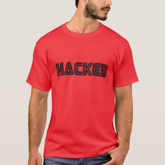 ハッキングされたレトロ Tシャツ