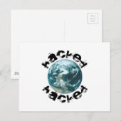 ハッキングされた地球 ポストカード (正面/裏面)