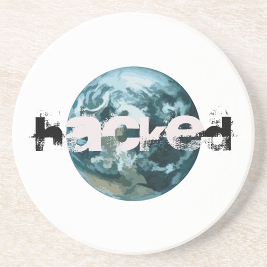 ハッキングされた惑星地球 コースター (正面)