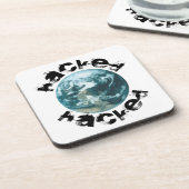 ハッキングされた惑星地球 コースター (左側)