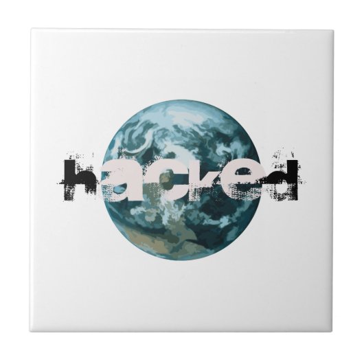 ハッキングされた惑星地球 タイル (正面)