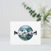 ハッキングされた惑星地球 ポストカード (スタンド正面)