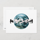ハッキングされた惑星地球 ポストカード (正面/裏面)