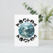 ハッキングされた惑星地球 ポストカード (スタンド正面)