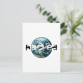 ハッキングされた惑星地球 ポストカード (スタンド正面)