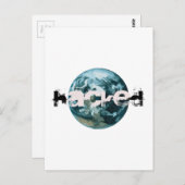 ハッキングされた惑星地球 ポストカード (正面/裏面)
