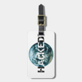 ハッキングされた惑星地球 ラゲッジタグ (正面縦)