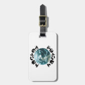 ハッキングされた惑星地球 ラゲッジタグ (正面縦)