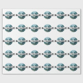 ハッキングされた惑星地球 ラッピングペーパー (フラット)