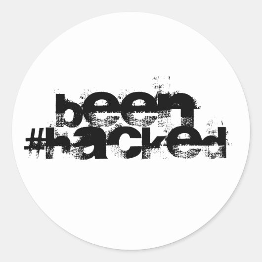 ハッキングされた ラウンドシール (正面)