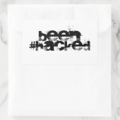 ハッキングされた 長方形シール (バッグ)