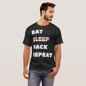 ハッキングコーディングスワッグハッカソン Tシャツ (正面フル)