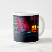 ハッキング ジャンボコーヒーマグカップ (正面右)
