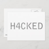 ハッキング ポストカード (正面/裏面)