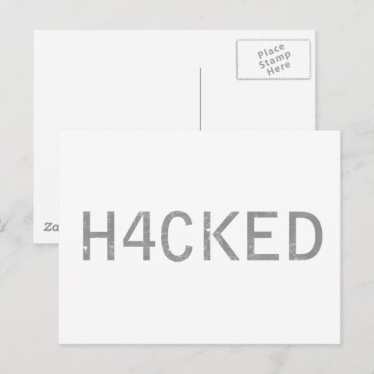 ハッキング ポストカード (正面/裏面)