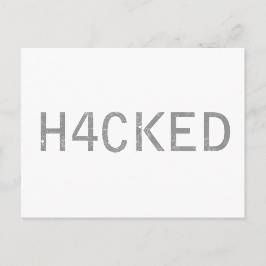 ハッキング ポストカード (正面)