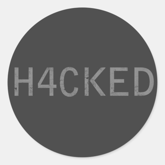 ハッキング ラウンドシール (正面)