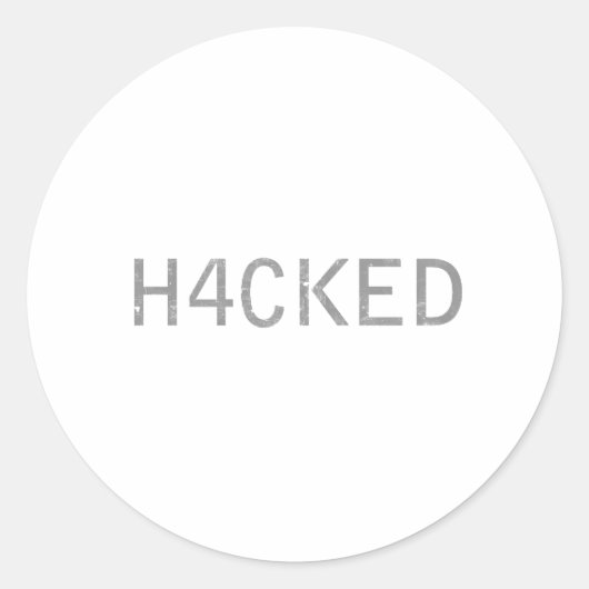 ハッキング ラウンドシール (正面)