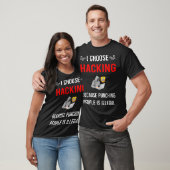 ハッキング 格闘家 ハッカー Tシャツ (ユニセックス)