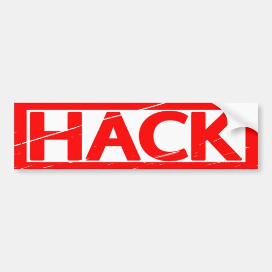 ハックスタンプ バンパーステッカー (正面)