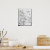 ハックニー教区の地図 ポスター (キッチン)