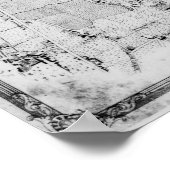 ハックニー教区の地図 ポスター (角)