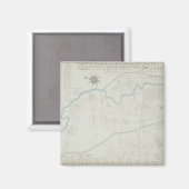 ハックニー湿原の新しい正しい地図1745 (リッツ) マグネット (正面/裏面)