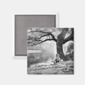 ハックルベリーとトム マグネット (正面/裏面)