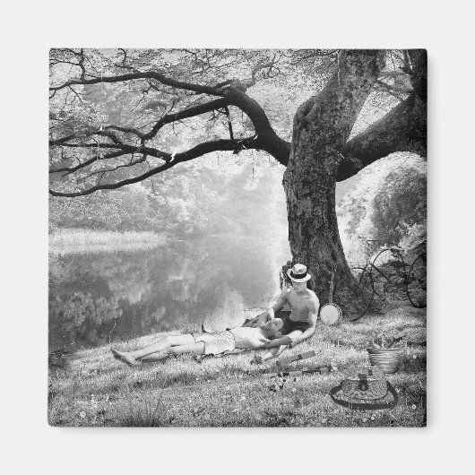 ハックルベリーとトム マグネット (正面)