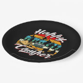 ハックールプキャンパーパーティー ペーパープレート (アングル)