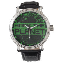 ハックthe Planet Green Globeコンピューターハッカーデザイン
