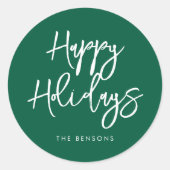 ハッコンテンポラリープホリデーズグリーン ラウンドシール (正面)