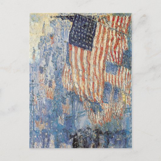 ハッサムの通りの雨 ポストカード (正面)