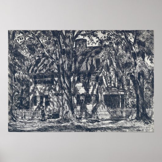 ハッサム – ライオンガーディナーハウスイーサンプトン ポスター (正面)