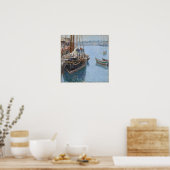 ハッサム – Mackerel Schooner Gloucester 1890 ポスター (キッチン)