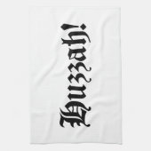 ハッザー！中世タイポグラフィ キッチンタオル (縦)