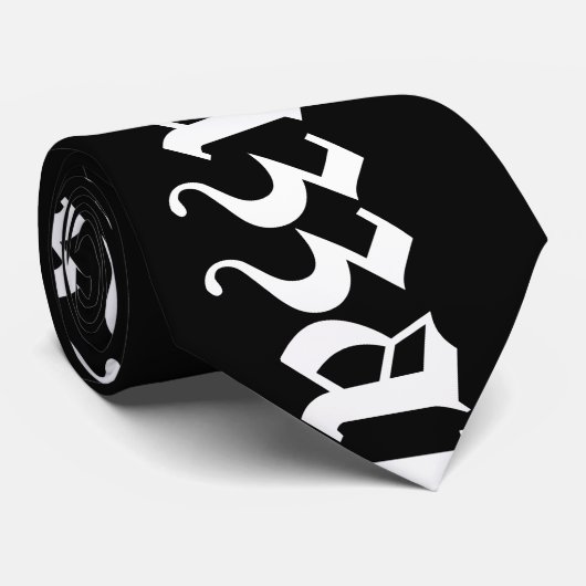 ハッザー！中世タイポグラフィ ネクタイ (ロール)