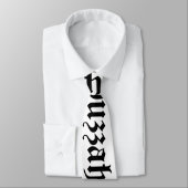 ハッザー!中世タイポグラフィ ネクタイ (タイ)