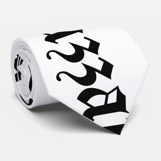 ハッザー!中世タイポグラフィ ネクタイ (ロール)