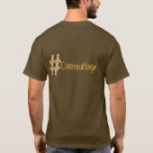 ハッシュタグカモフラージュ Tシャツ (裏面)