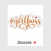 ハッシュタグガールボス美的書道 シール (シート)