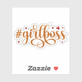 ハッシュタグガールボス美的書道 シール
